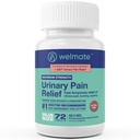 WELMATE - Urinary Pain Relief (72 Tabletten) - Phenazopyridin Hydrochlorid 99.5mg - Urinary Pain, Urgency, & Discomfort - Maximum Strength - Over-The-Counter Medication