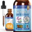 Restavin - Supplément avancé de soutien des jambes - Livraison liquide pour une meilleure absorption - Vitamine C, Fer, Valérien, Turmeric, Magnésium et plus!