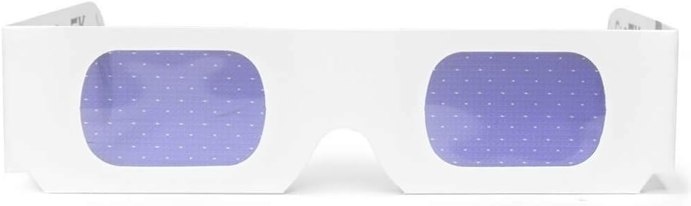 Papierkarton Diffraction Gläser - Groß für Weihnachtslichter, Partys, Raves, Musikfestivals, Lichtshows, Feuerwerk