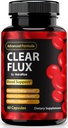 Klare Flux Pillen, offizielle ClearFlux-Kapseln, All-Natural-Unterstützung, Premium-Unterstützung zur Erhaltung stabiler Niveaus und gesunde Zirkulation, Alle Natürliche klare Flux Gesundheit Bewertungen (60 Kapseln)