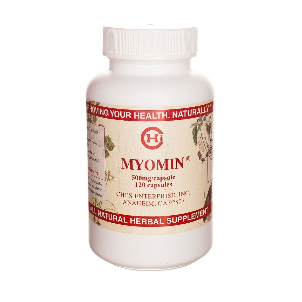 Chi's Enterprise 120 Piece Myomin Promotes Healthy Hormone Levels 500mg Capsules