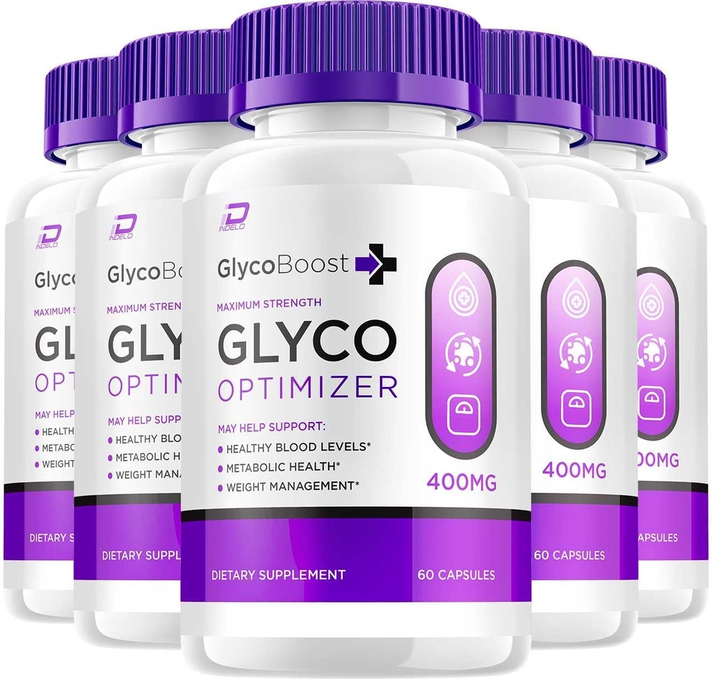 Glyco Boost Capsules, GlycoBoost Advanced Supplement, toute la formule naturelle pour maintenir des niveaux sains, formule de force maximale, Glyco Optimizer Capsules Avis (5 Pack - 300 Capsules)