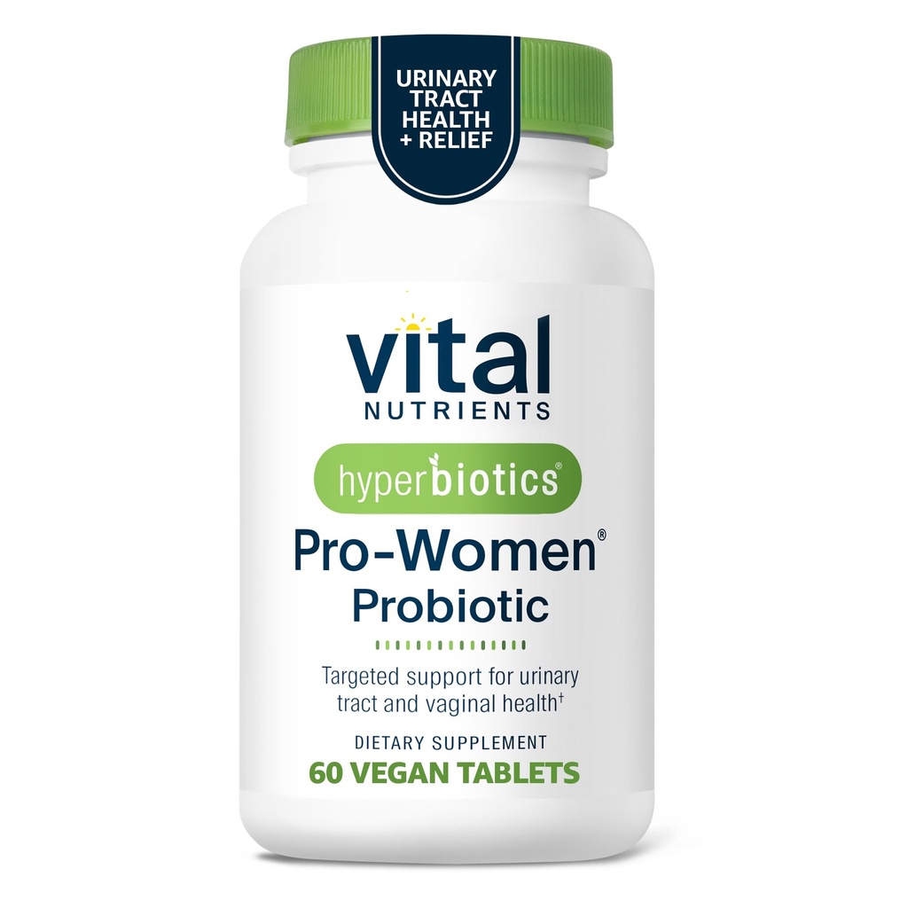 Hyperbiotiques Nutriments vitaux Probiotiques pour les femmes Probiotiques vaginaux pour l'équilibre des PH Probiotique oral pour la santé vaginale et la santé urinaire 6 souches ciblées 60 comprimés végétaliens