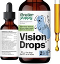 Forever Puppy Vision Ergänzungen für Hunde - Augenzuschnitt w/Bilberry & Eyebright Kräuter - Alle Rassen & Größen - Flüssige Hunde Nahrungsergänzungsmittel für Vision Support & Augenklarheit - Zucker & Alkoholfrei - 2 oz