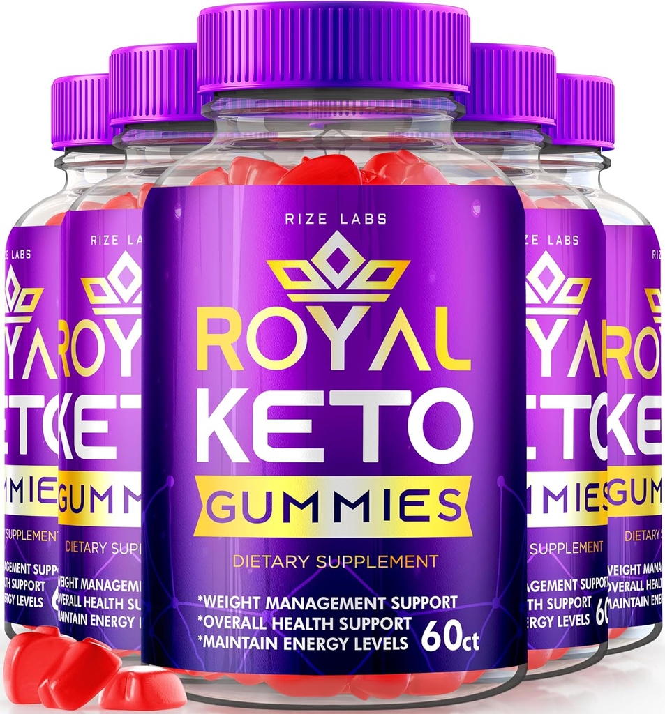 rize labs - Royal Keto Gummies - ACV Bio-Unterstützung für Belly Fat & Weight Loss Diet, für Männer & Frauen Apfelessig Extra Strength Gummies (300 Gummi) (Pack mit 5)
