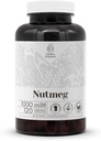 Nutmeg 120 Capsules | High-Potency Herbal Dietary Supplements | Made with Vegetable Capsules and Nutmeg (Rou Dou Kou, Myristica Fragrans) Dried Nut (120 Count)