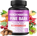 Französisch Maritime Pine Bark Kapseln mit Französisch Maritime Pine Bark, Hawthorn, Bosweillia und mehr - 90 Kapseln für 3 Monate Versorgung