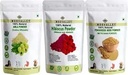 Combo biologique séché Amla, Hibiscus et Methi (Fenugrec) Poudre (Chaque 100 Gram/3.5 Ounce) Hyllanthus Emblica Hibiscus Rosa-Sinensis Trigonella Foenum-Graecum