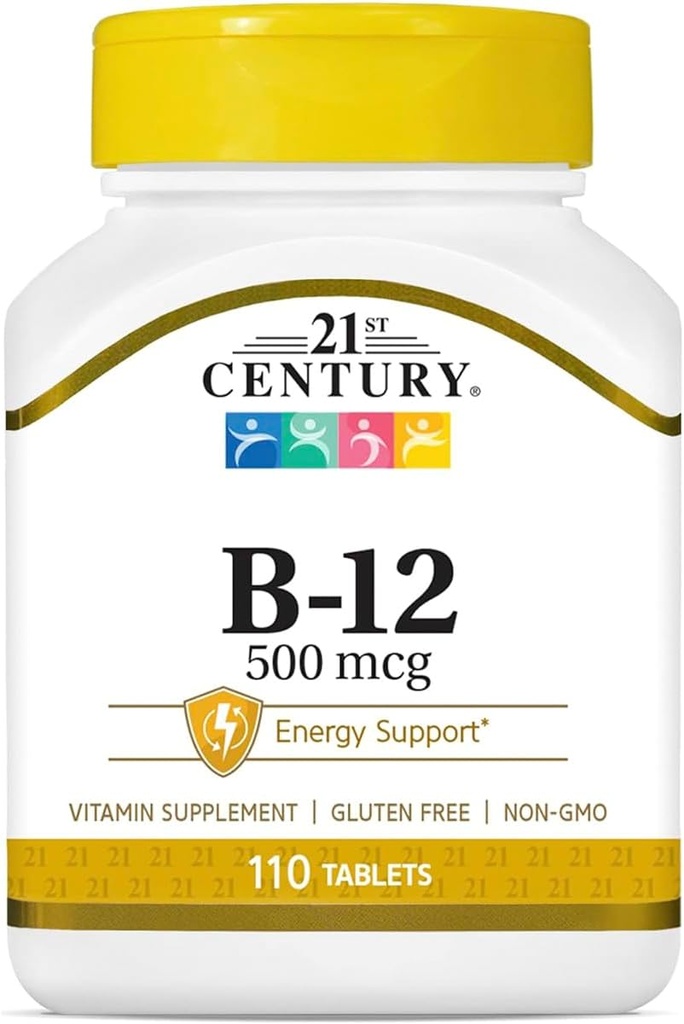 21ème siècle B-12 500 mcg Comprimés, 110-Conte (paquet de 2)