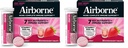 Airborne 1000mg Vitamine C avec vitamine D et zinc, supplément de soutien multivitamine sans sucre, antioxydants Vitamines A C et vitamine E, 30 comprimés effervescents, Saveur très baie (paquet de 2)