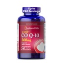 Puritan's Pride Coenzym CoQ10 200mg, Nahrungsergänzungsmittel für Herzgesundheit, Blutdruck, Mund-Gummi-Gesundheit und gesunde Aging-Unterstützung, 240 Servietten, Schnellfreigabe Softgels