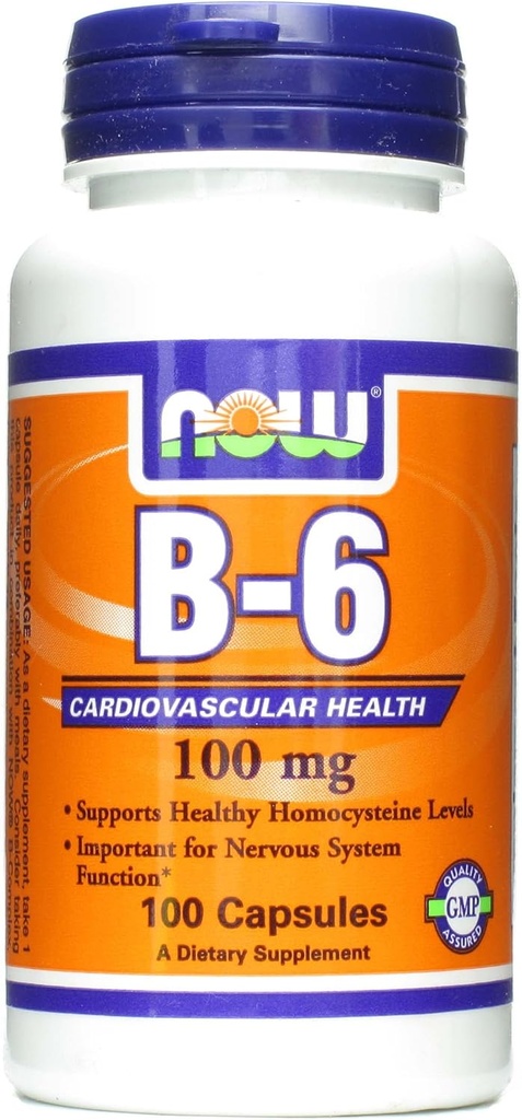 Maintenant Aliments B6 100mg Capsules, 100 CT