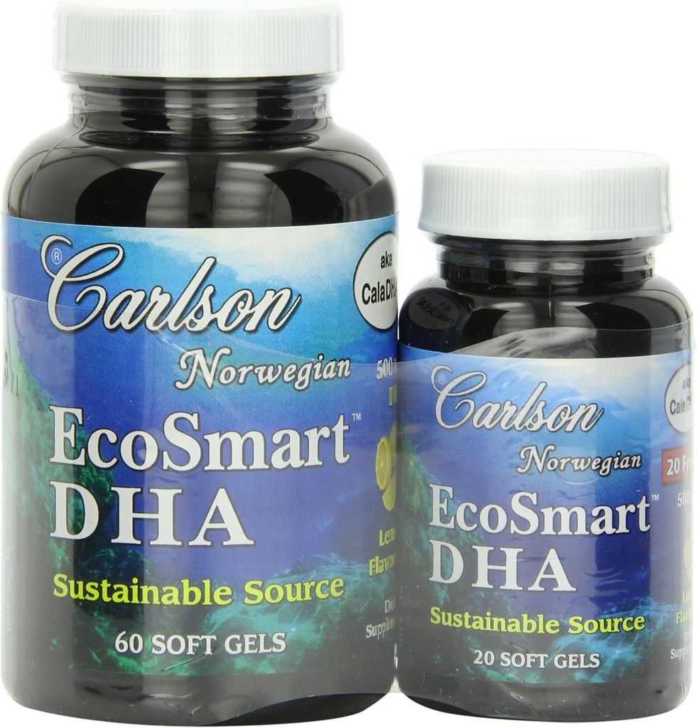 Carlson Labs Ecosmart DHA 500 Mg Mineral Supplement Softgels, 80 Graf