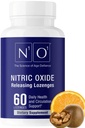 N1O1 Oxyde nitrique Lozenges - 60 Compte - Supplément d'oxyde nitrique pour la santé cardiaque, la circulation, l'énergie, le flux sanguin, l'oxygène, la pression artérielle saine, le soutien cardiovasculaire pour les hommes et les femmes