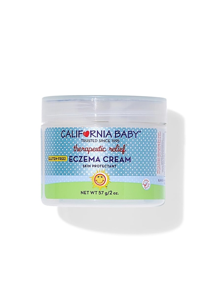 California Baby Eczema Cream | Steroid-freie Eczema Behandlung | Kolloidal Oatmeal + Aloe Vera | Beruhigende Eczema Lotion für Kinder + Erwachsene | 57 g / 2 oz.
