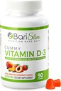 BariSlim Bariatric Vitamin D-3 Gummis - Speziell geformte Gummy Vitamin für Patienten Nach Gewichtsverlust Chirurgie - Einfach zu digest und große Verkostung Frucht Flavors | 90 Fruchtkauen