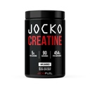 Jocko Carburant Créatine monohydratée, poudre micronisée pure pour les hommes et les femmes, soutient la croissance musculaire, la force, la récupération et la cognition, non aromatisée, 450 grammes, 90 portions