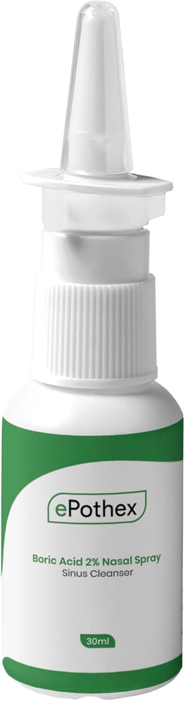 Borsäure 2% Nasal Spray - Clears Airway Passages - bietet Unterstützung für Saison & Chronic Sinus Challenges - 30ml