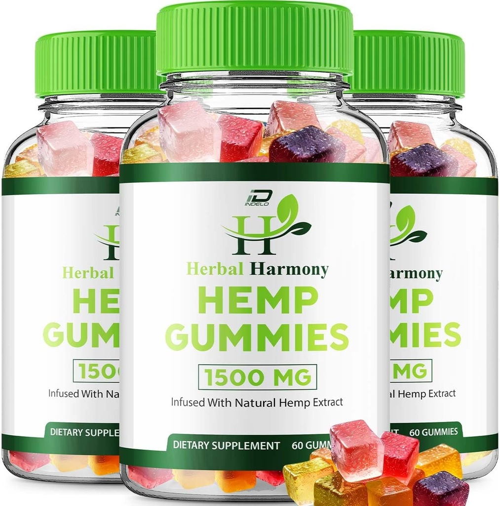 Kräuter-Harmonie-Gummi für Männer und Frauen - Kräuter-Harmonie-Gummi, Kräuter-Harmonie mit Hanf-Extrakt, Kräuter-Harmonie Natürliche Hanf-Ergänzung Bewertungen (3 Pack - 180 Gummies)