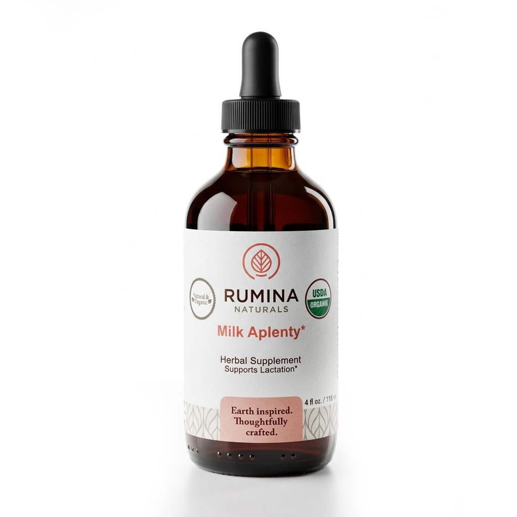 Milch Aplenty Spitze Ergänzung: Steigen Sie Ihre Milch Versorgung natürlich! Certified Organic Stilling Supplement zur Erhöhung der Milchversorgung. Fenugreek Kostenlose Brüste Milch Beilagen, Vegan (4 Oz)