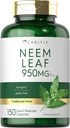 Carlyle Neem Blatt | 950mg | 150 Pulver Kapseln | Non-GMO und Gluten freie Formel | Wert Größe | Traditionelle Kräuterergänzung s Azadirachta Indica