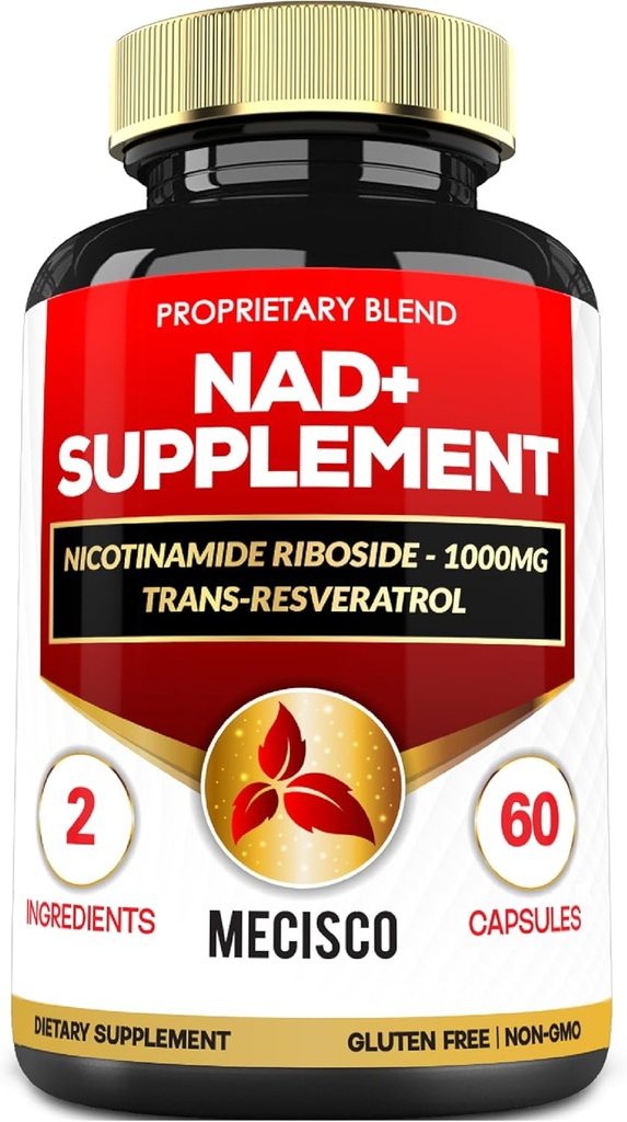 Supplément de 2en1 avec Nicotinamide Riboside & Resvératrol - 60 gélules pendant 30 jours