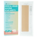 Silikon Narbenblätter, 10pcs, Silikon Tape für Narbenbehandlung, Wiederverwendbare Narbenstreifen für chirurgische, C-Section, Keloid Bump, Stretch-Marken, Burn, Akne Nar Entfernung, Jede 1,5” x 6”