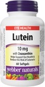 Webber Naturals Lutein mit Zeaxanthin Softgel, 10mg 60 Graf