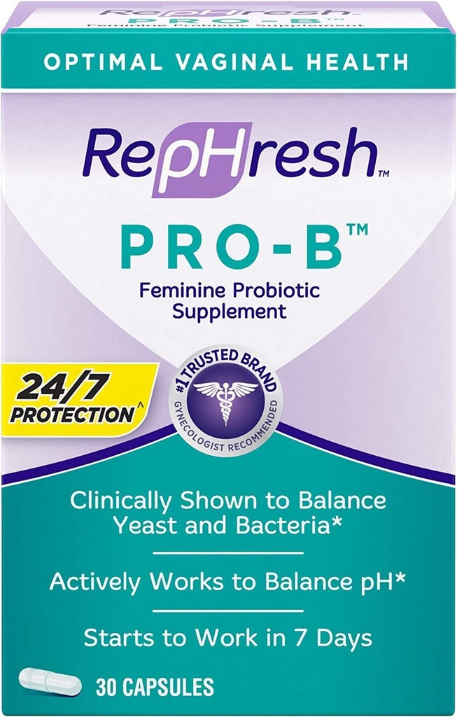 Supplément de féminine probiotique Rephresh Pro-B - 30 ea (paquet de 2)