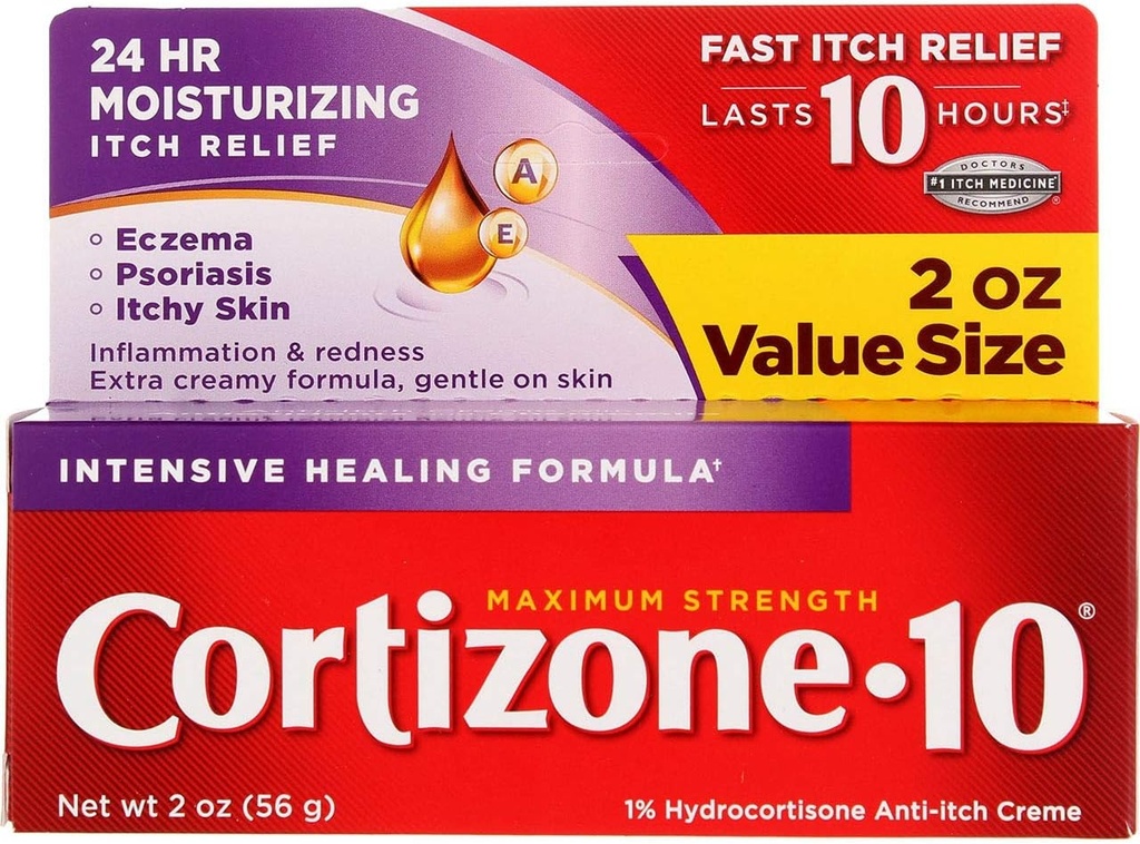 Cortizone-10 Max Strength Cortizone-10 Intensive Heilung Formel, 2oz Boxen (Pack mit 2)