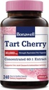 Bonawell Tart Kirsche 60:1 Extrakt, 30000 mg Stärke, Hergestellt aus Montmorency Tart Kirschen, Leistungsstarke Uric Acid Cleanse, 8 Monate Versorgung, 240 Kapseln