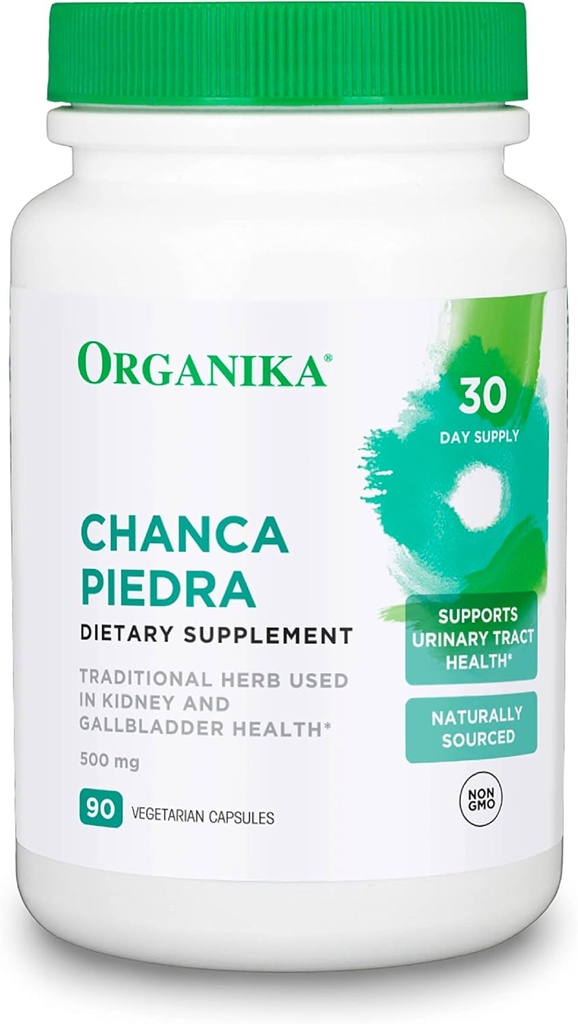 Organika Chanca Piedra 500 mg- Urinary Tract Unterstützung, Nieren und Gallenblase Unterstützung, Diuretic, Reinigung- 90 Vcaps