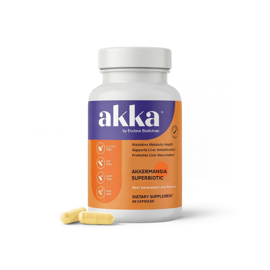 AKKA Premium Liver Cleanse Detox & Repair Superbiotic: Liver Detox, Regeneration, & Restauration Liver Support Supplement mit Bioverfügbare Pasteurisierte Akkermansia | Vitalität | Stoffwechsel | Immunität