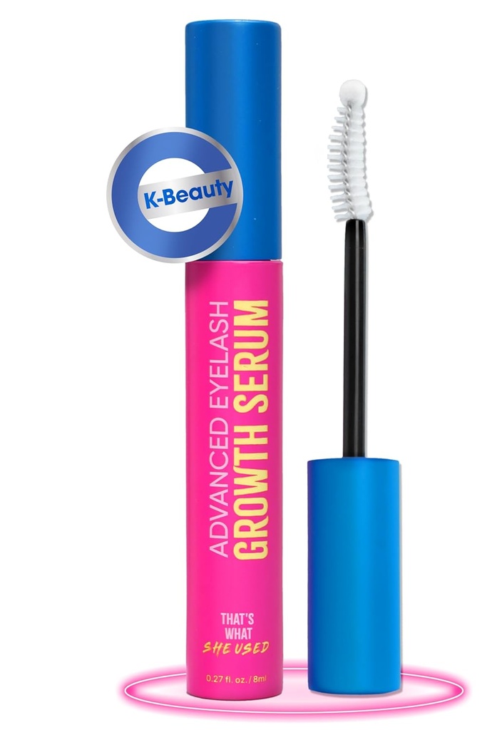 [K-Beauté] C'est ce qu'elle a utilisé Sérum de croissance des cils avancé et Enhancer des sourcils , plus long, plus épais et plus complet Sérum de cils volumineux pour faire pousser les cils , Paraben, sans gluten (8ml, 0,27 fl oz)