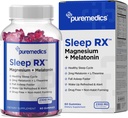 Sleep Gummy, Calm + Sleep Support, 2 mg Melatonin, L-Theanine, Chamomile, Lemon Balm, Passion Flower, Gentle Sleep Aid, Strawberry 60 Count