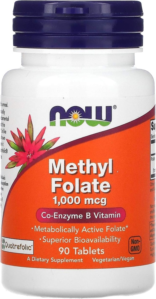 Jetzt Lebensmittel, Methyl Folate, 1.000 mcg, 90 Tabletten