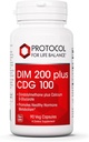 PROTOKOLL FÜR LIFE BALANCE DIM 200 Plus CDG - 200mg - Calcium & DIM Supplement - für saubere Detox & Hormone Stoffwechsel - Calcium D Glucarate - Non-GMO & Kosher - 90 Veg Caps