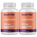 BESTVITE L-Carnosine 500mg (240 Kapseln) (120x2) Keine Füllstoffe - keine Stearaten - Nicht GMO - Glutenfrei