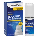 HealthWise 4% Lidocaine Roll-On | OTC Stärke | Schmerzlinderung Flüssigkeit | 2,5 oz. 73 mL | Non-Greasy, Unscented Formula | Topical Anesthetic