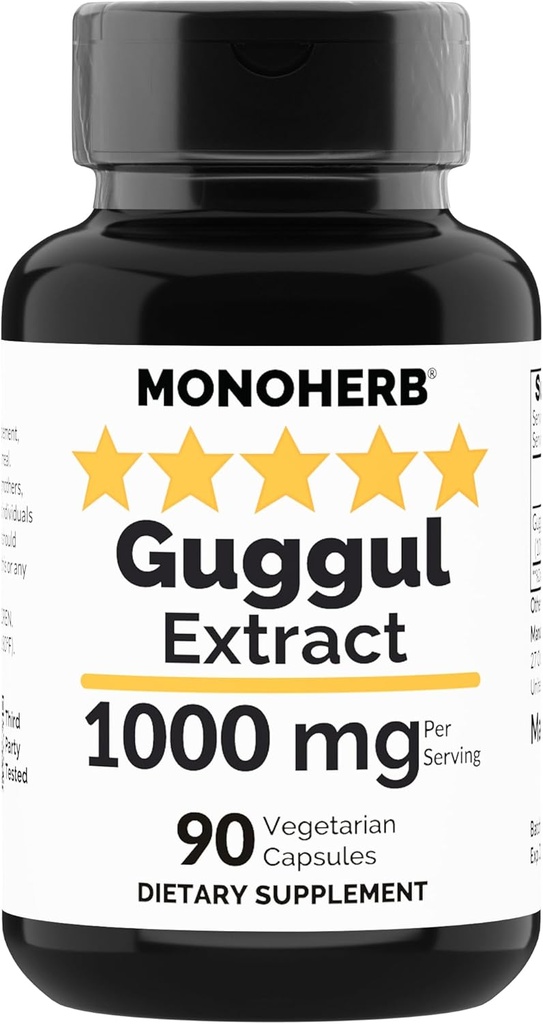 MONOHERB Guggul Extract 1000 mg - 90 Vegetarische Kapseln