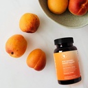 Gommies d'énergie naturelle 8-en-1 – Vitamine B12, C, caféine, Multivitamine + Soutien au sommeil et au focus – Mâches d'énergie végétalienne pour les hommes et les femmes – Saveur de pêche – 60 Ct