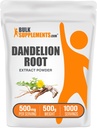 BulkSupplements.com Dandelion Root Extract Powder - Dandelion Root Supplement, Kräuterergänzung - Vegan & Glutenfrei, 500mg pro Servierung, 500g (1.1 lbs) (Pack von 1)