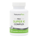 NaturesPlus PRO Super K Complex - 60 Kapseln - Fördert gesunden Calcium-Mebolismus - Inklusive Vitamine K1 & K2 - Non-GMO, Vegan & Gluten Free - 60 Portionen