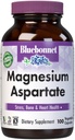 Bluebonnet Nutrition Magnesium Aspartate, Stress Relief*, Knochengesundheit*, Herzgesundheit*, Non-GMO, Vegan, Kosher Certified, Glutenfrei, Sojafrei, Dairy-frei, 100 Gemüsekapseln, 50 Portionen