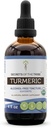 Turmeric USDA extrait de teinture biologique sans alcool, Turmeric (Curcuma Longa) supplément de teinture de racine séchée (4 FL OZ)