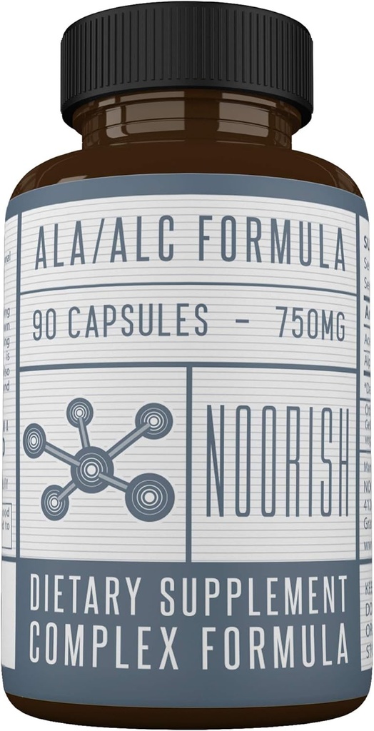 Acetyl L-Carnitin mit Alpha Liponsäure - ALA ALC ALCAR - Alpha Liponsäure mit Acetyl L-Carnitin - 525 mg ALCAR - 225 mg ALA - 90 Kapseln