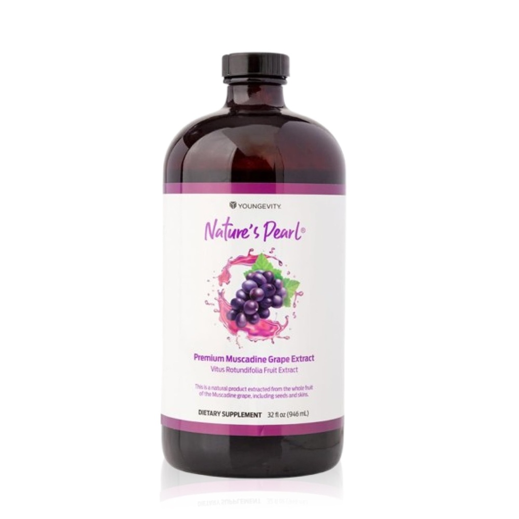 Youngevity Nature's Pearl Premium Muscadine Extrait de raisin Supplément à base de plantes sans gluten