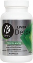 Maximale Unterstützung mit Epic Black Label Liver Detox Nahrungsergänzung - 90 Kapseln verpackt mit natürlichen Inhaltsstoffen wie Artichoke Extract, Milchdistel, Kurkuma, Eisen und Calcium