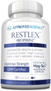 Genehmigte Wissenschaft Restlex - 420 mg Magnesium Glycinat Blend, L-Theanin 200 mg - 60 Kapseln