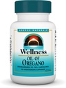 Source Naturals Wellness Oil of Oregano - Standardisé à 70% Carvacrol - 30 Capsules végétariennes